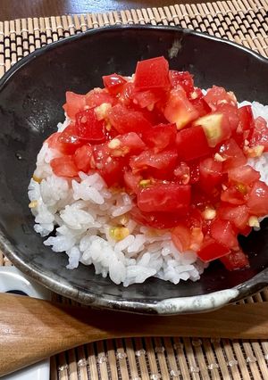 究極のサッパリレシピ『塩トマトごはん』-レシピのメイン写真