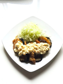 進化系!鶏むね肉と茄子のストライプ南蛮-レシピのメイン写真