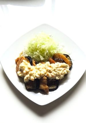進化系！鶏むね肉と茄子のストライプ南蛮-レシピのメイン写真