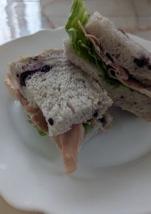 ブルーベリーナッツアーモンドミルク食パン-レシピのメイン写真