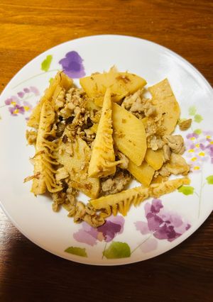 筍と豚肉の炒め物-レシピのメイン写真