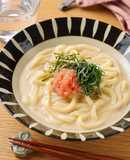 受験生のお夜食に！明太クリームうどん
