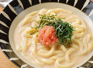 受験生のお夜食に！明太クリームうどん-レシピのメイン写真