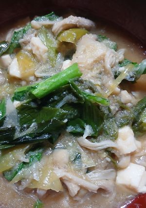 菊芋　のらぼう菜のみぞれ煮-レシピのメイン写真