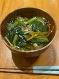 小松菜とにんじんのおすまし風