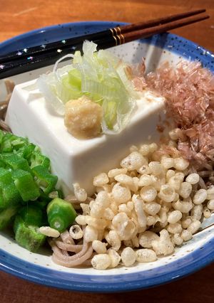 温かい豆腐半丁そば-レシピのメイン写真