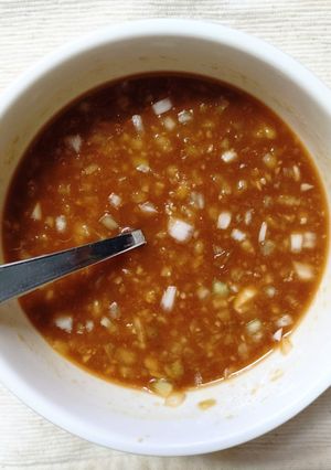 焼肉等に！ 玉ねぎとワサビにんにくのタレ-レシピのメイン写真