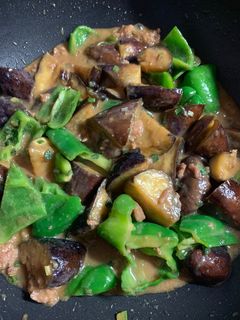 なすとピーマンのひき肉味噌炒め-レシピのメイン写真