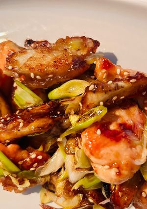 鶏胸肉とごぼうの甘酢炒め-レシピのメイン写真
