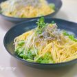 塩だけで決まる!しらすとオクラのオイルパスタ