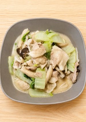 レンジで簡単 豚バラ白菜の白味噌のやつ-レシピのメイン写真