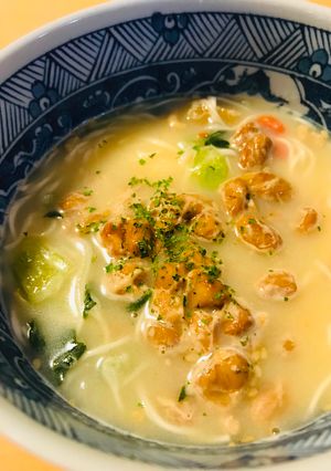コラボ納豆●納豆×和養生にゅうめん-レシピのメイン写真