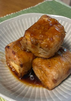 カリとろ絶品!厚揚げの豚バラ甘辛照り焼き-レシピのメイン写真