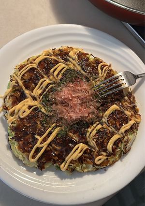 米粉で作る肉なしお好み焼き！-レシピのメイン写真