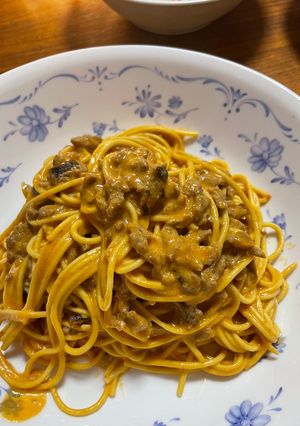 ミートクリームパスタ♡-レシピのメイン写真