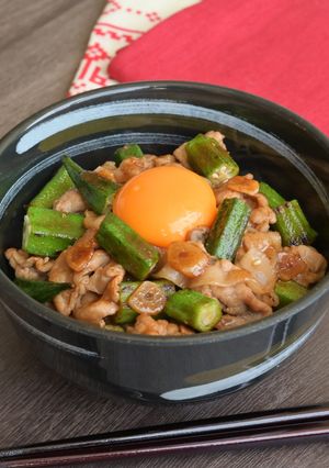 オクラのスタミナ丼-レシピのメイン写真