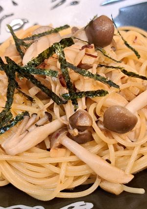 めんつゆバター☆きのこの和風パスタ-レシピのメイン写真