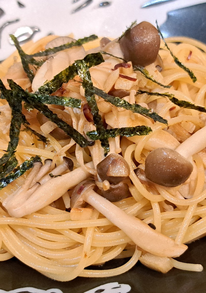 めんつゆバター☆きのこの和風パスタ-レシピのメイン写真