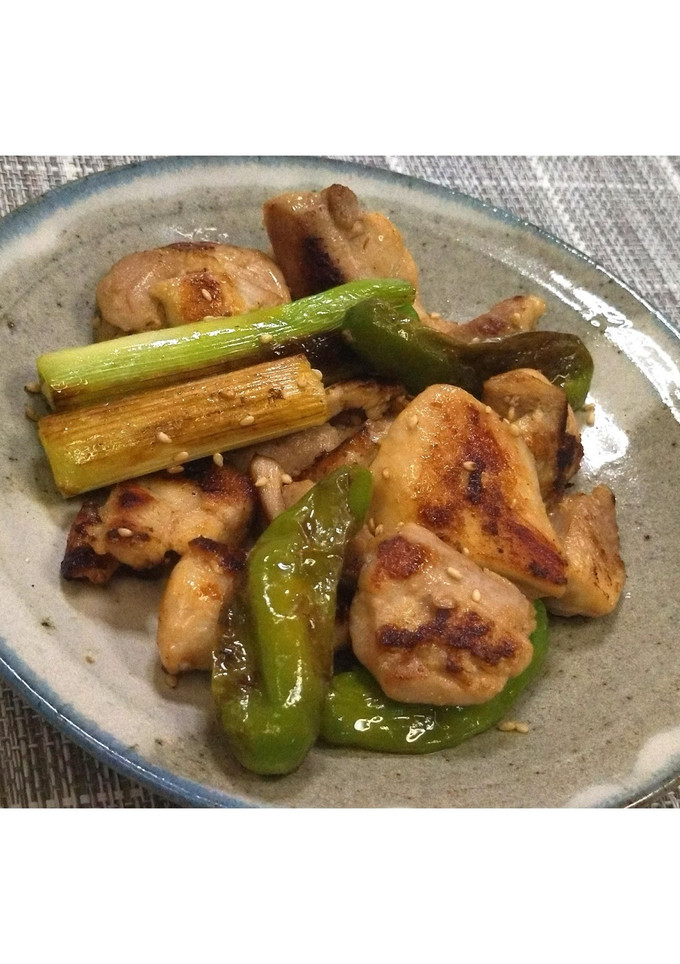 白ネギとししとうの塩焼き鳥★動画あり★-レシピのメイン写真