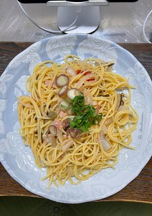 超簡単！香味野菜と和風ペペロンチーノ-レシピのメイン写真