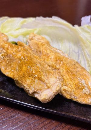 しっとり極旨♫サラダチキン　カレー風味-レシピのメイン写真