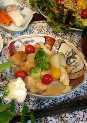 かぶとミニトマトの煮物（炊いたん）-レシピのメイン写真