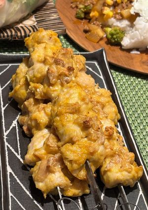 ササミのサテ　インドネシア風焼き鳥-レシピのメイン写真