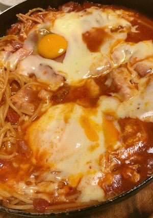 豪快！バカのトマトパスタ-レシピのメイン写真