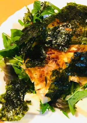 かつお節＆韓国海苔の冷豆腐サラダ-レシピのメイン写真