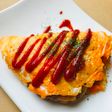あまりカレー●かんたん折りたたみオムレツ
