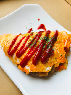 あまりカレー●かんたん折りたたみオムレツ-レシピのメイン写真