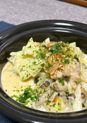 鶏とキャベツのクリーム煮-レシピのメイン写真