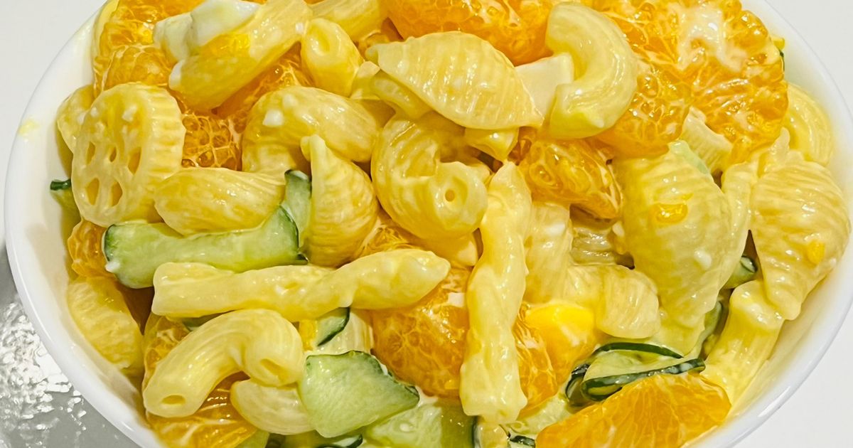 孫の好きなマカロニサラダ（みかん缶入り） by ばぁばまんま