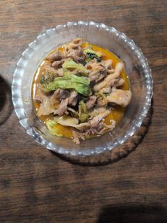 レタスと豚こま肉のコチュ味噌マヨ炒め-レシピのメイン写真