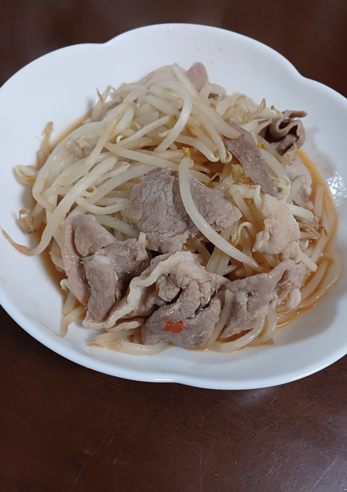 もやしと豚肉のマヨポン炒め-レシピのメイン写真