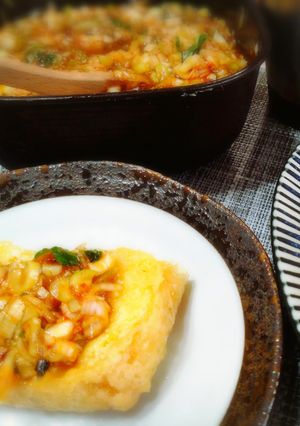 *栃尾揚げのチーズ焼き〜万能タレvr*-レシピのメイン写真