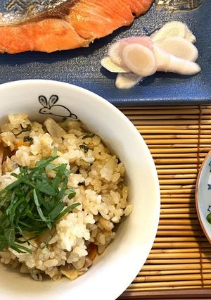 家中がとんでもなくいい匂い　大葉の炊き込みご飯-レシピのメイン写真