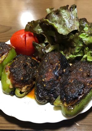 エバラ黄金の味で作るピーマンの肉詰め-レシピのメイン写真