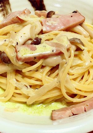 ベーコンのジェノベーゼ・クリームパスタ-レシピのメイン写真