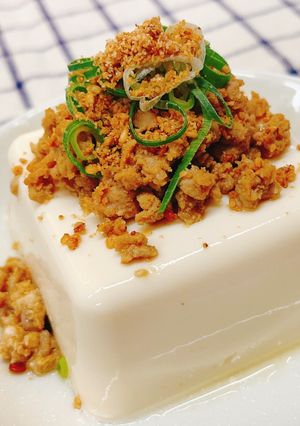 豆腐のごま担々肉みそがけ-レシピのメイン写真