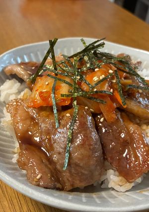 松屋風♪キムカル丼-レシピのメイン写真