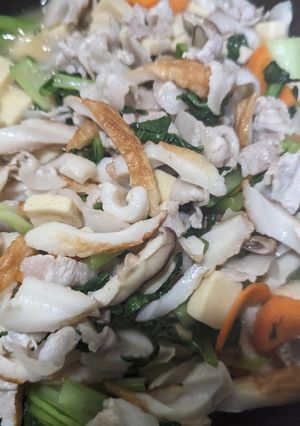 小松菜と豚バラの薄切り肉の炒め-レシピのメイン写真