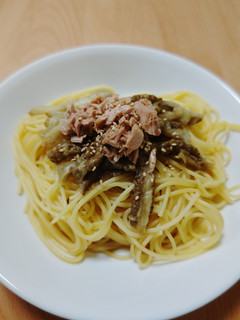焼きナスとツナのパスタ-レシピのメイン写真