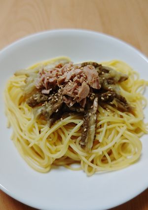 焼きナスとツナのパスタ-レシピのメイン写真