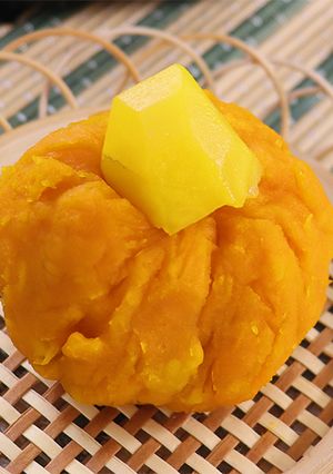 レンジで簡単！かぼちゃの栗きんとん-レシピのメイン写真