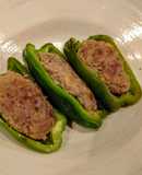 簡単！合挽き肉でピーマンの肉詰め