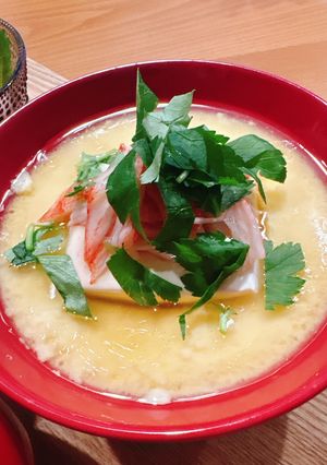 豆腐入り茶碗蒸しの餡かけ-レシピのメイン写真