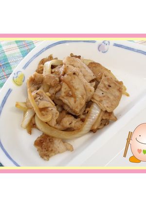 たべまる給食【豚肉のしょうが炒め】-レシピのメイン写真