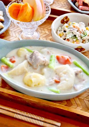 鶏とかぶのクリームシチュー【ルー不使用】-レシピのメイン写真