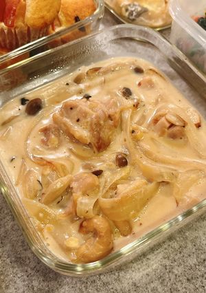 鶏肉としめじのクリーム煮-レシピのメイン写真